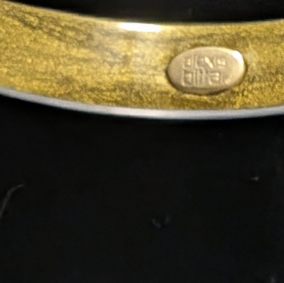 Alexis Bittar Hand Crafted Silvery Lucite Bangle Bracelet - Picture 6 of 7